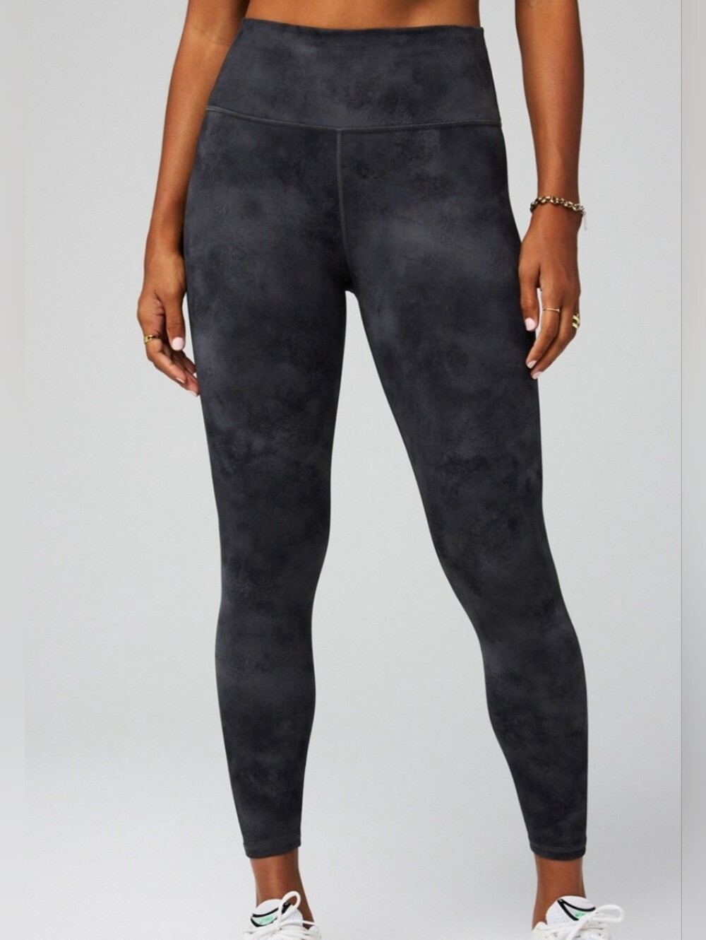 Fabletics Charcoal (Onyx Smudge) Tie-Dye High-Waist Leggings